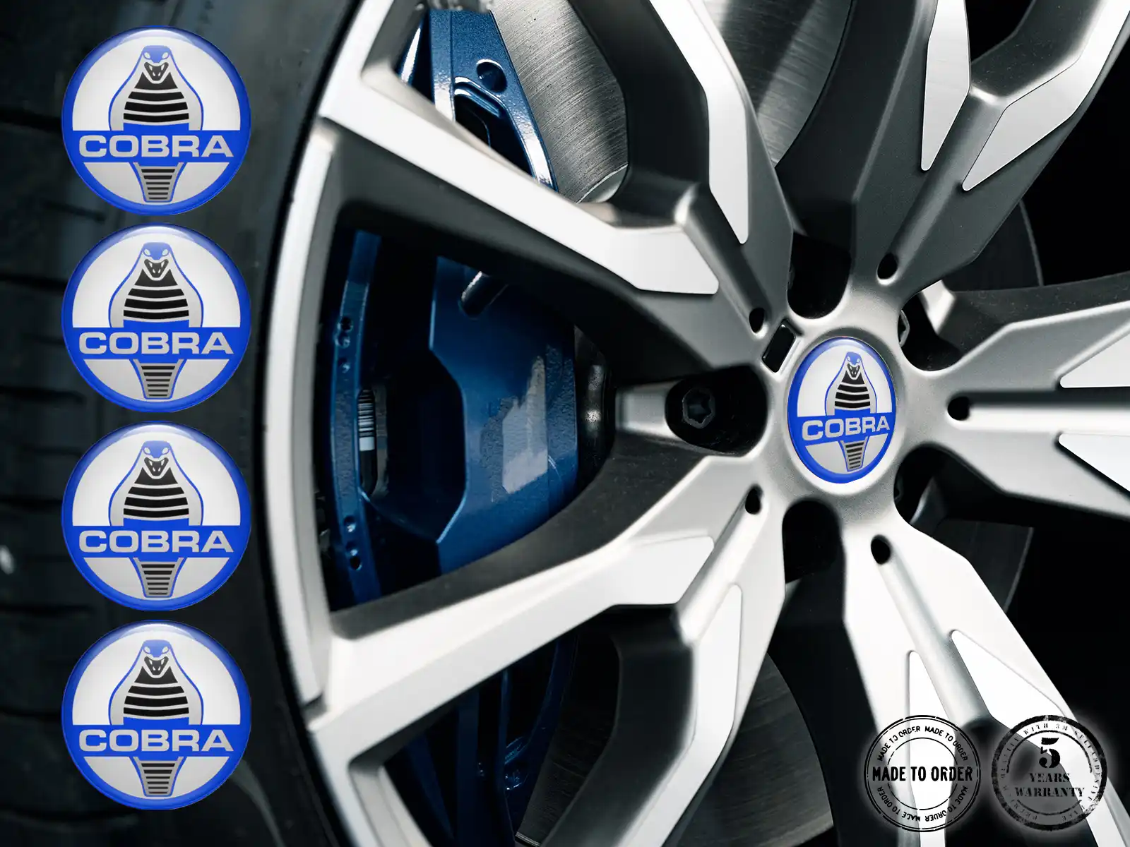 Shelby Wheel Emblems Edition Custom Resin Labels